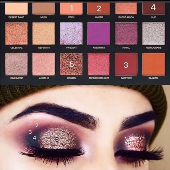 Huda Beauty "Desert Dusk" eyeshadow palette - Picture 5 of 6